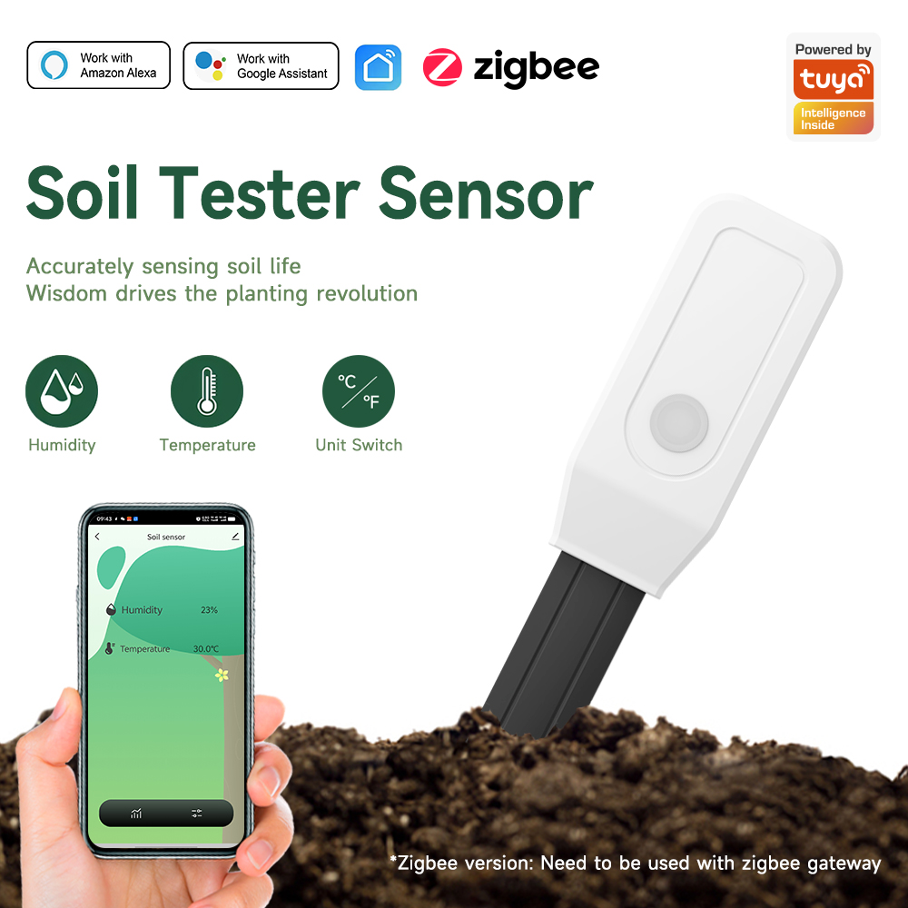 Plant Monitor - iHseno Tuya Zigbee Akıllı Toprak Test