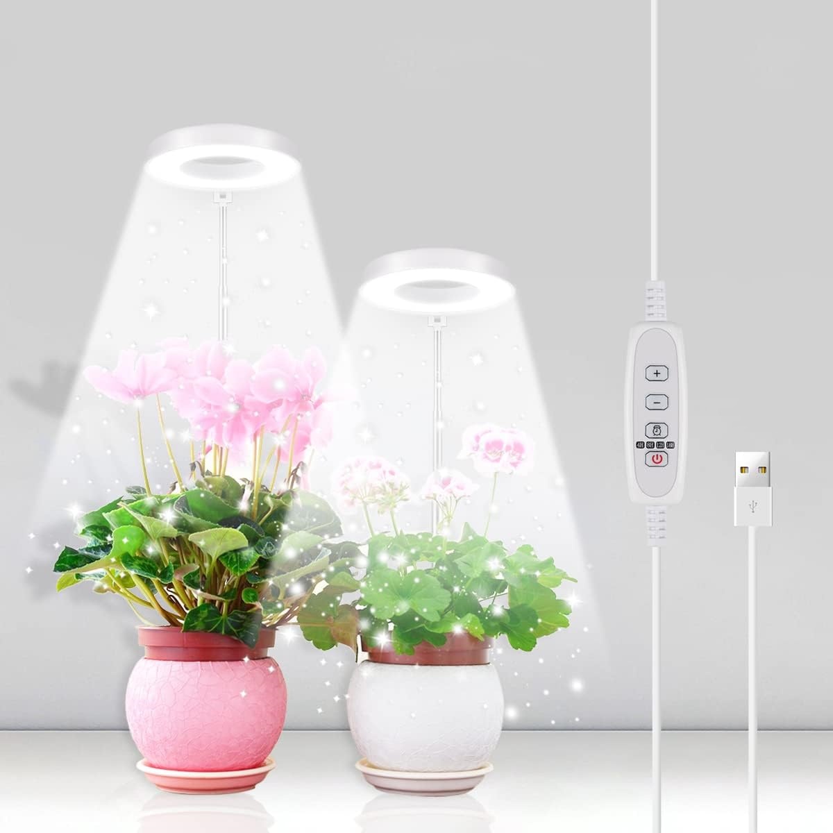 Plant Grow Light Full Spectrum - KEBINCPLED USB Led Melek Halka Bitki