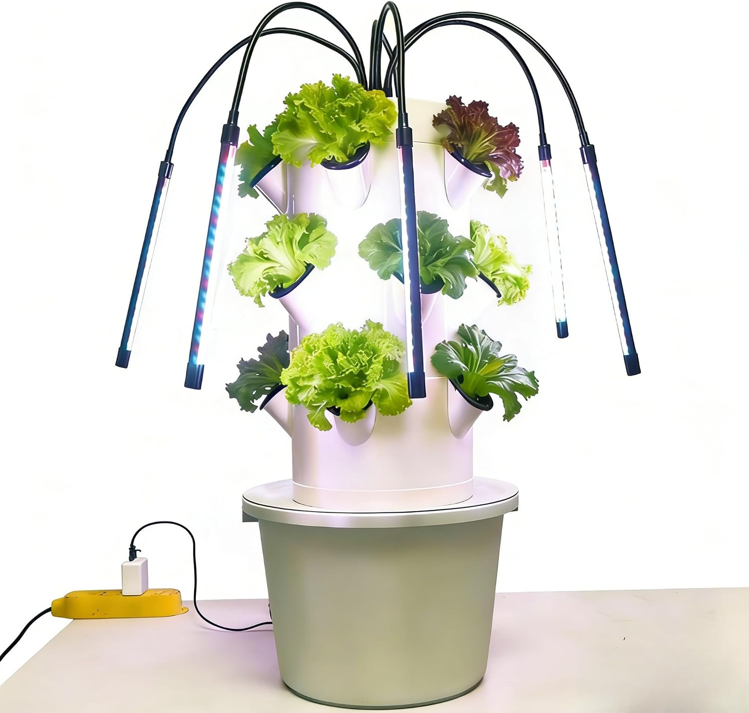 Hydroponic Tower - Dikey Hidroponik Yetiştirme Sistemi 3 Katmanlı