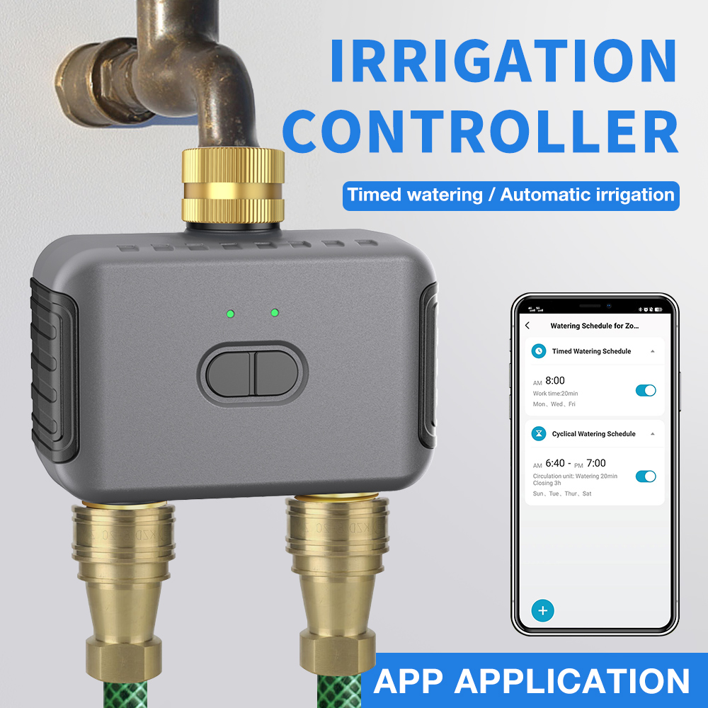 Automatic Watering - Tuya 2 Bölge Sulama Zamanlayıcısı Bahçe